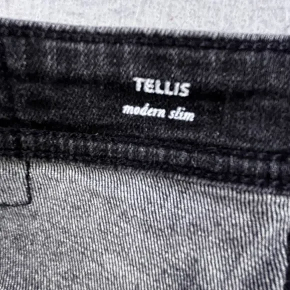 AG Adriano Goldschmied Tellis Modern Slim Jeans Mens 30x33 Black Denim - Picture 7 of 13